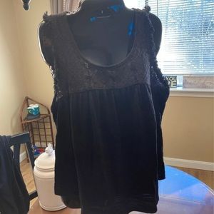 Large black tank top